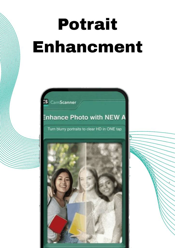 CamScanner Mod APK 2025 (Pro, Premium, No Watermark) Latest 3 Potrait Enhancment