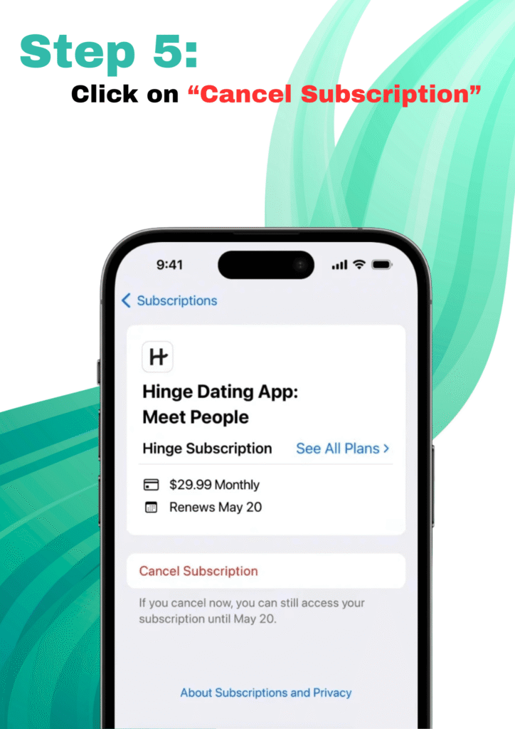 step 4 to cancel camscanner subscription
