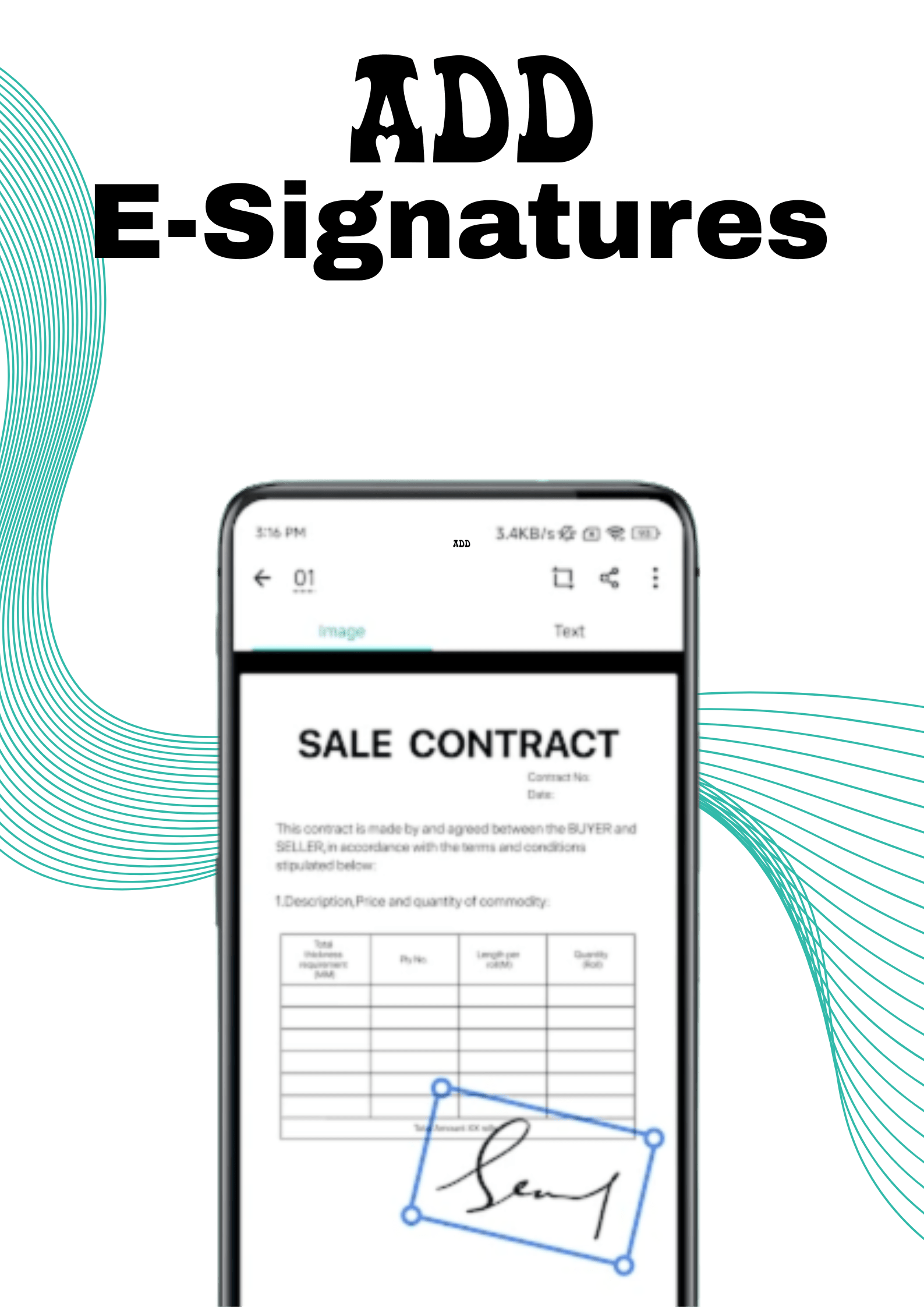 CamScanner MOD APK v7.3.1.25 (Pro, Premium, No Watermark) 2025 15 Adding E-Signature easily using CamScanner Mod Apk