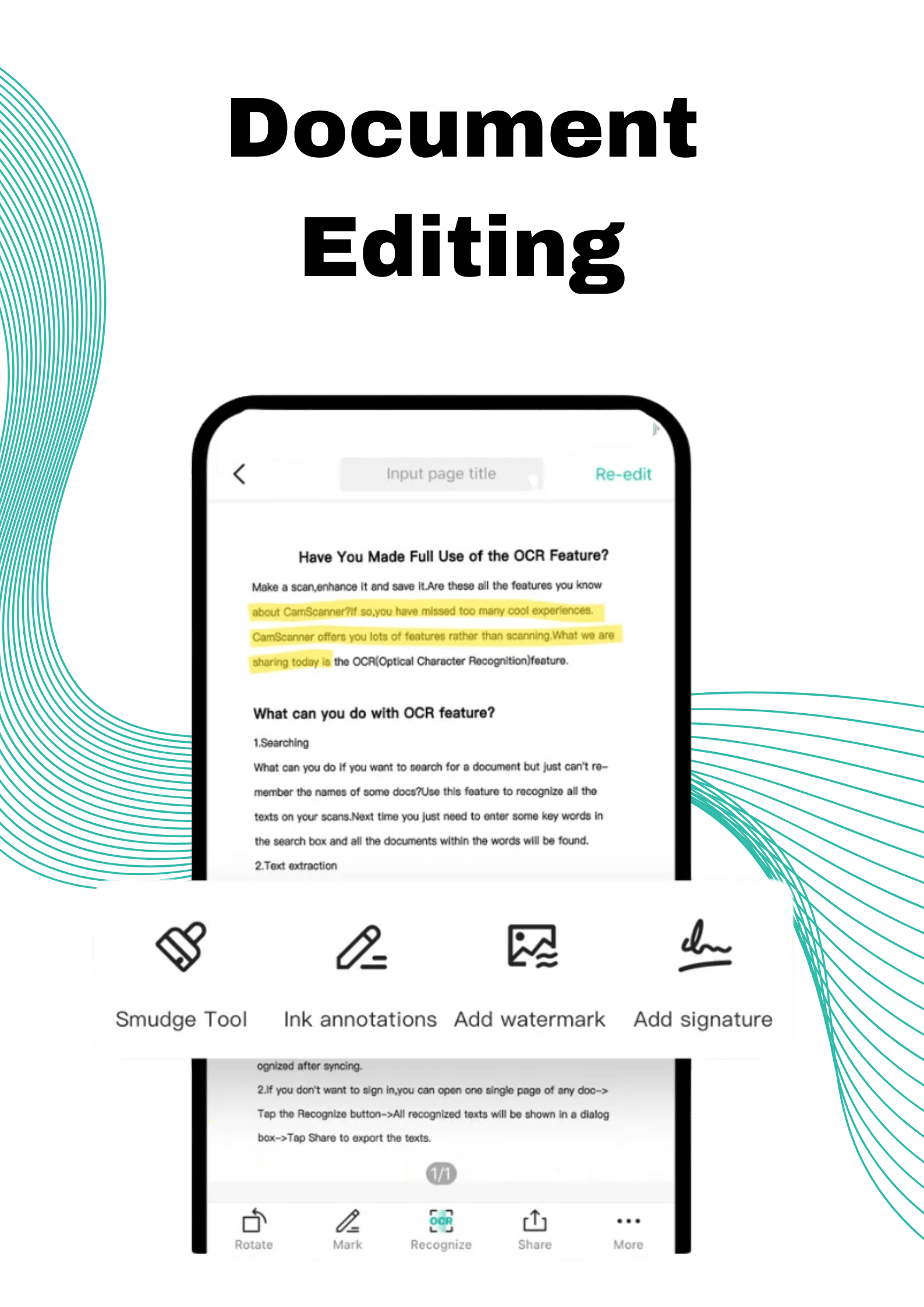 CamScanner MOD APK v7.3.1.25 (Pro, Premium, No Watermark) 2025 12 Easy Document Editing in CamScanner Mod Apk
