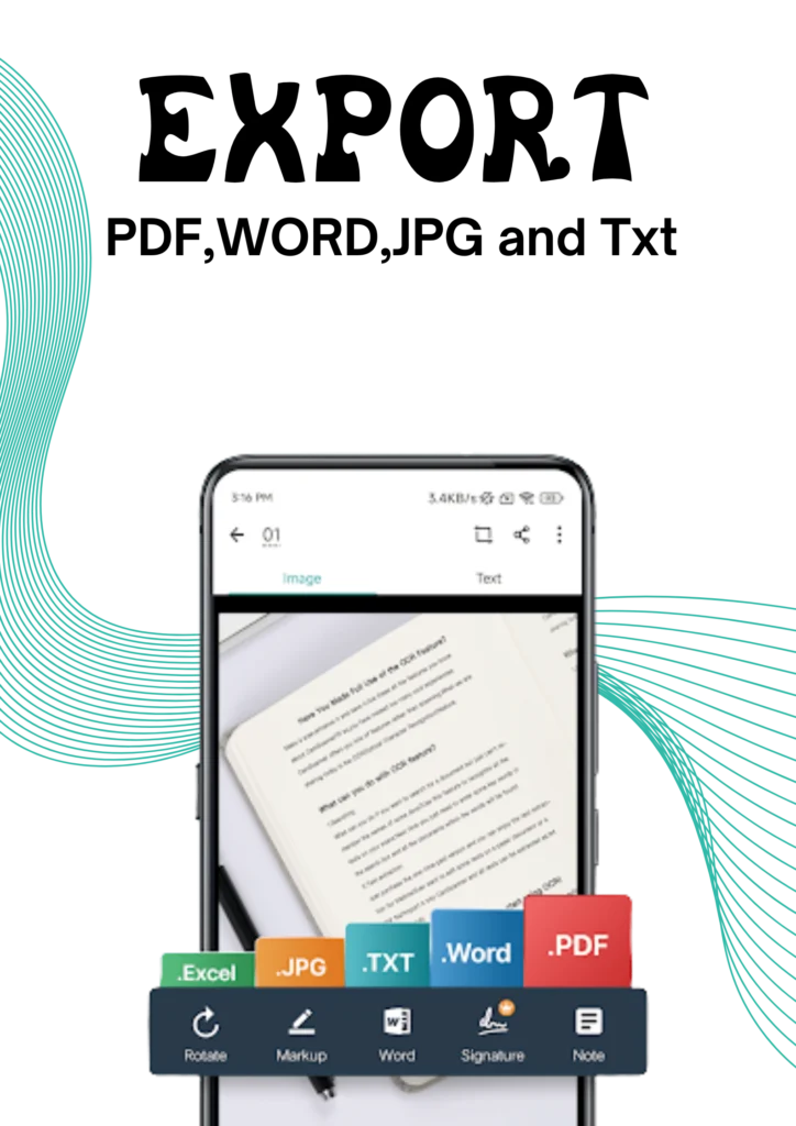 CamScanner Mod APK 2025 (Pro, Premium, No Watermark) Latest 6 Export files in Multiple formates in Camscanner