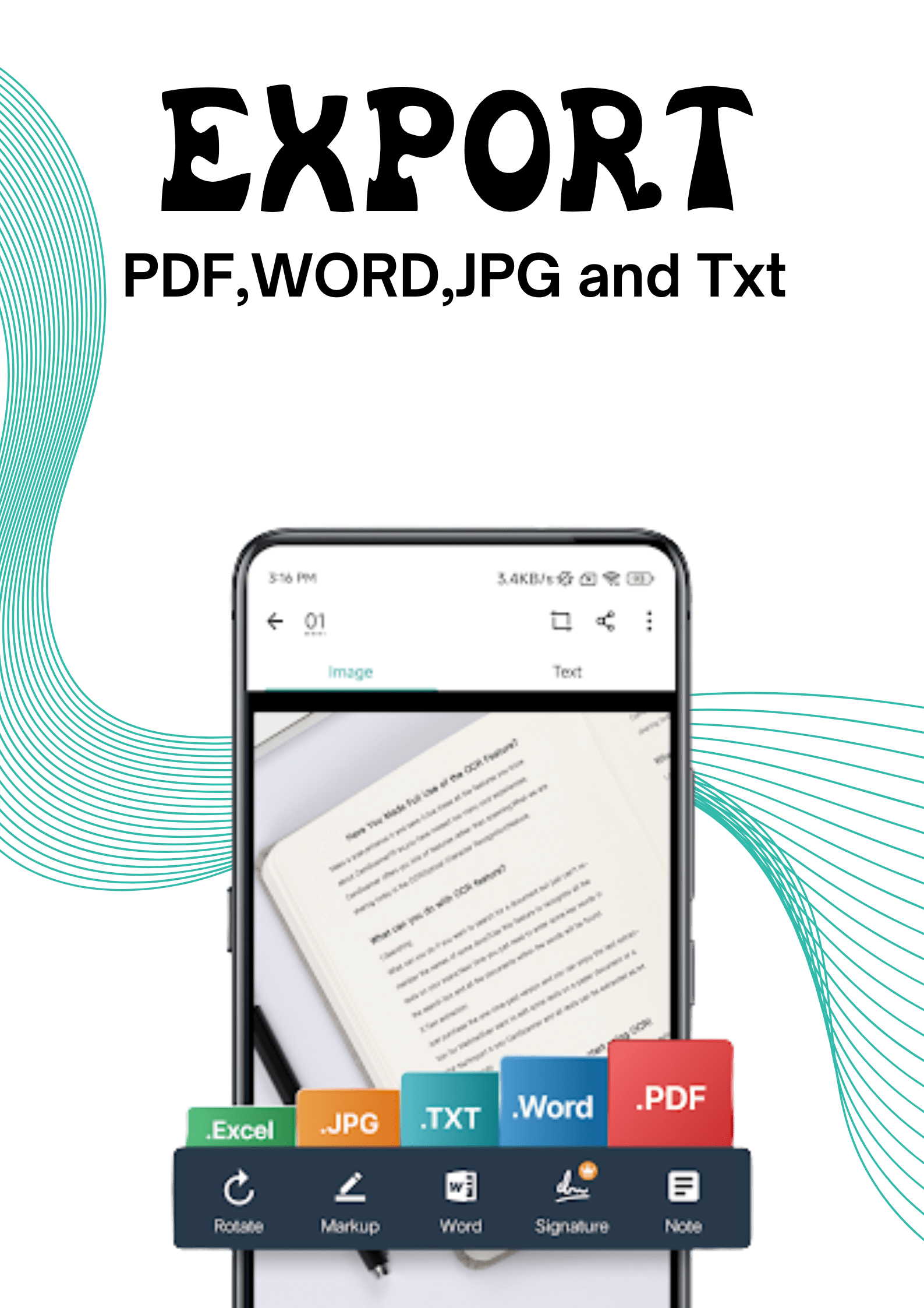 CamScanner MOD APK v7.3.1.25 (Pro, Premium, No Watermark) 2025 13 Export files in Multiple formates in Camscanner