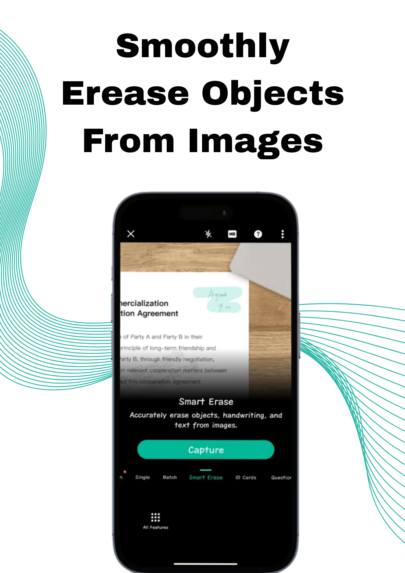CamScanner MOD APK v7.3.1.25 (Pro, Premium, No Watermark) 2025 17 Easily Erase Object on CamScanner in newest version of CamScanner Apk