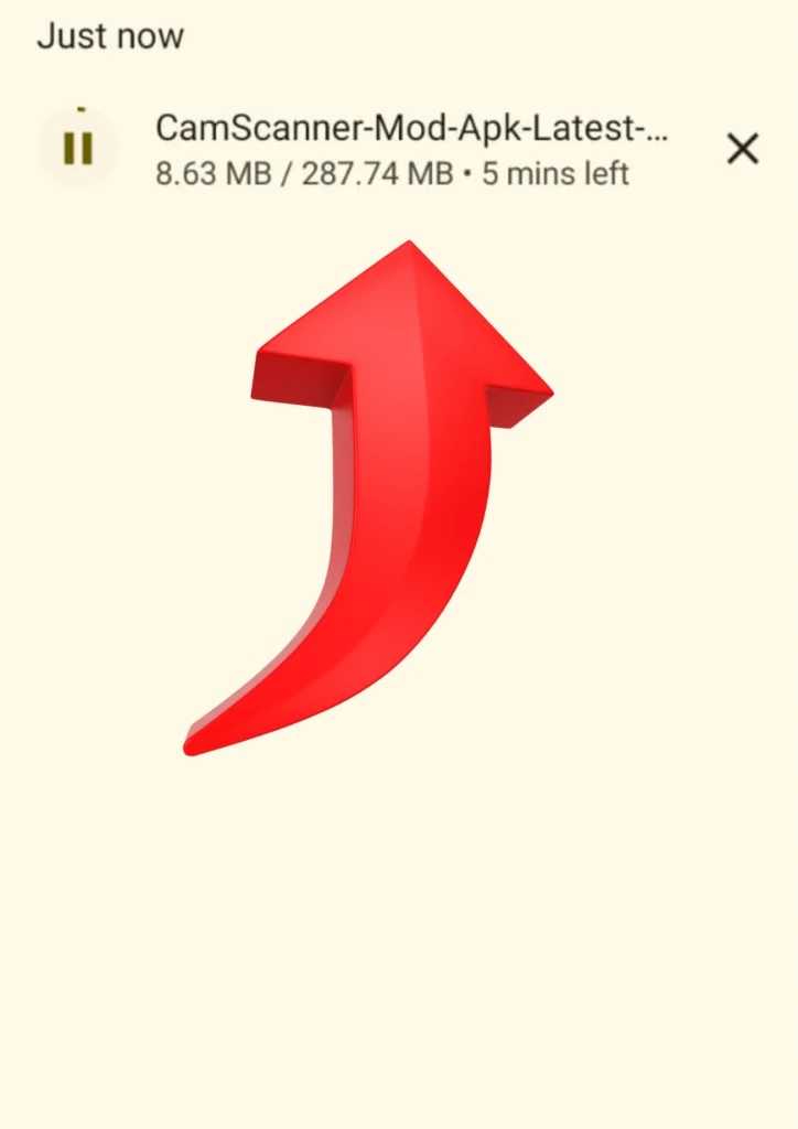 CamScanner Mod APK 2025 (Pro, Premium, No Watermark) Latest 20 Step 2 the download started, on google chrome